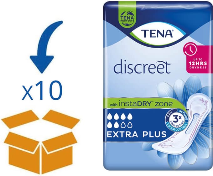 TENA Lady Extra Plus - 10 pakken á 16 stuks (160 stuks)