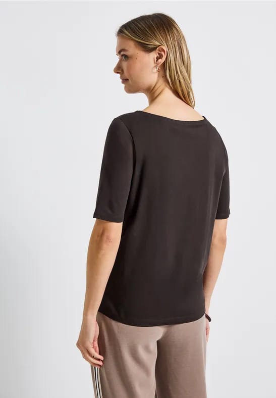 Shirt met boothals