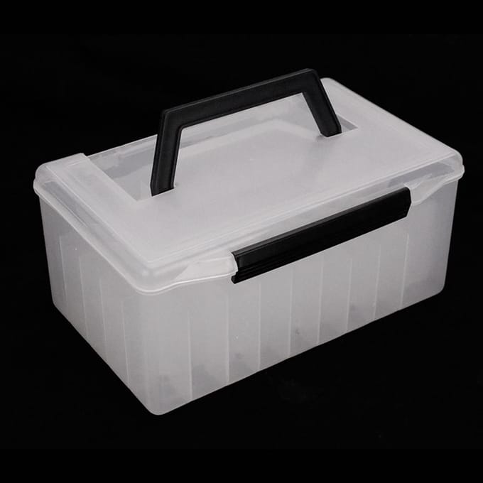 Vistuigkist PVC Vistuig Accessoires Opbergdoos Koffer wit
