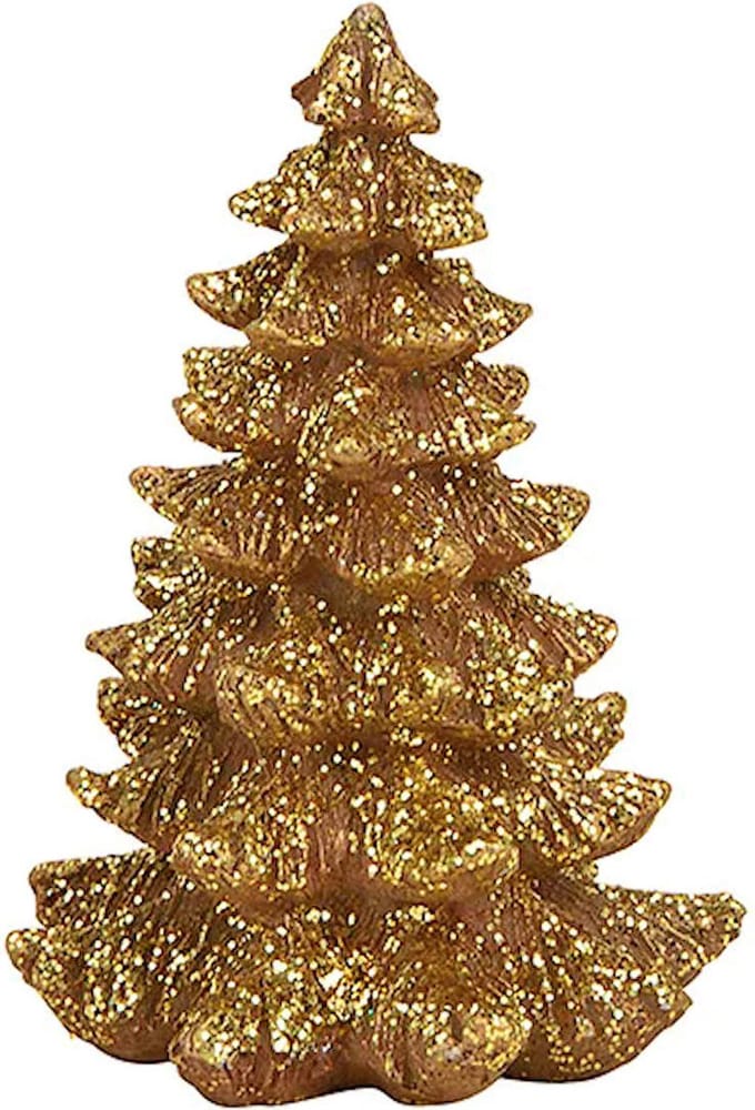 Gouden Dennenboom 12cm - Polystone - Wurm