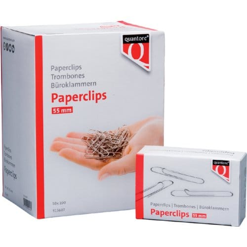 Paperclip Quantore R50 55mm lang 100 stuks