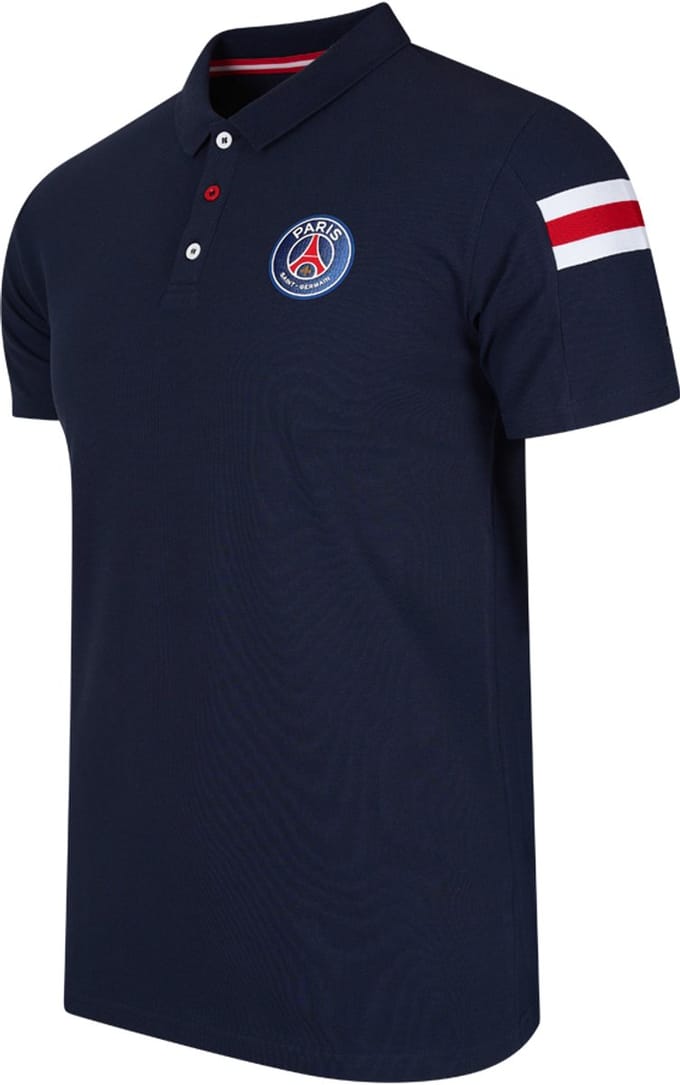 PSG poloshirt voor volwassenen - maat M - blauw - Paris Saint-Germain