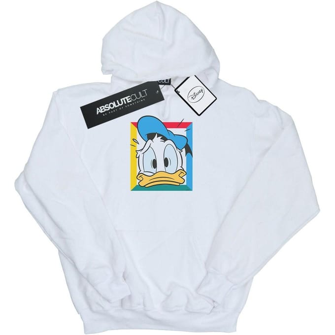 Disney Jongens Donald Duck Panicked Hoodie (Wit)