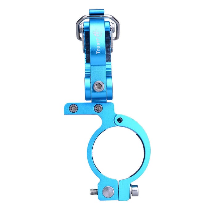 Zaklamp Lamp Voorhandgreep Clip Mount Bracket MTB Fiets Blauwe Houder zwart