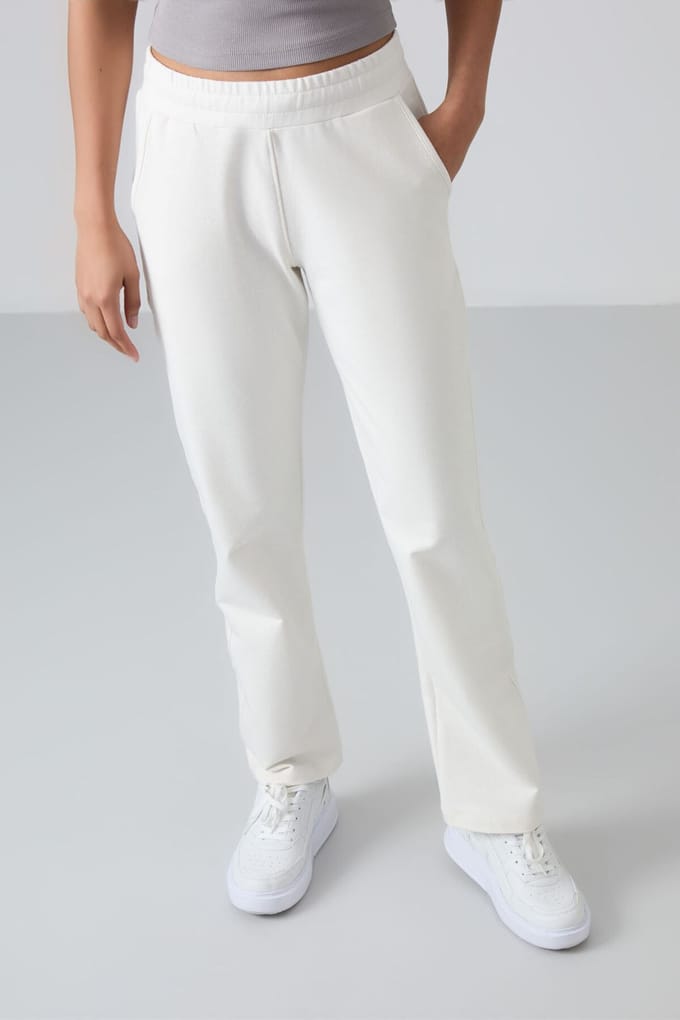 Dames Straight-Leg Fleece Joggingbroek