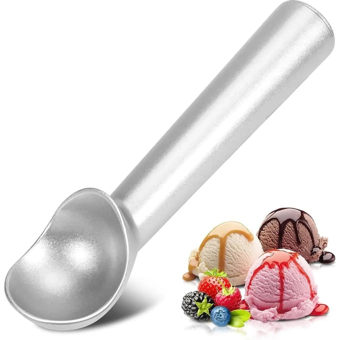Cuillère à glace antiadhésive en aluminium, 42,5 g, antigel, accessoire de cuisine white