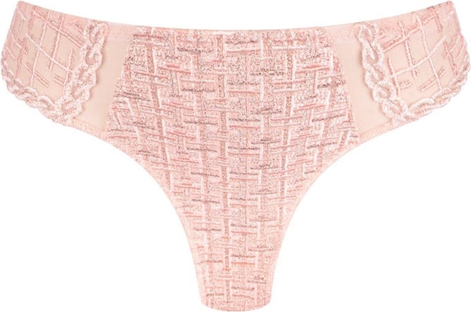 Louisa Bracq - Tweegy String Nude Rose - maat 36 - Roze/Goud