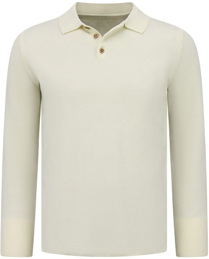 Trui Heren - Nette Mannen Truien met Polo Kraag - 536 - Beige