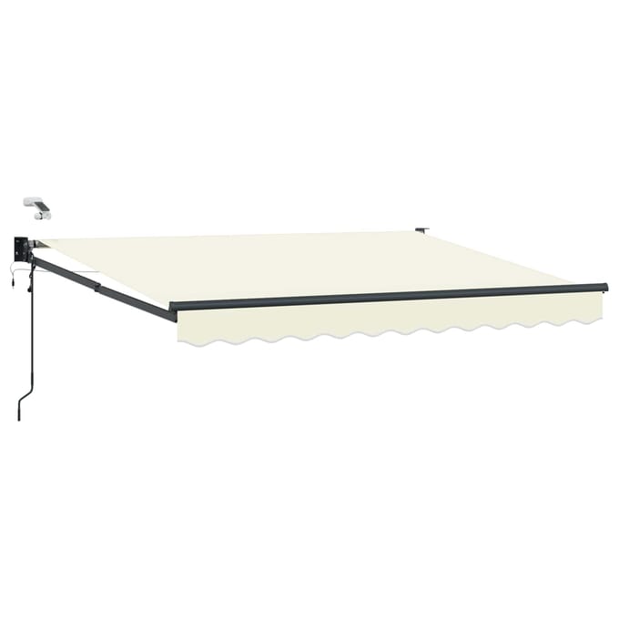 vidaXL - Elektrisch - Uitschuifbare - Zonneluifel - Crème - 3 - x - 2,5 - m