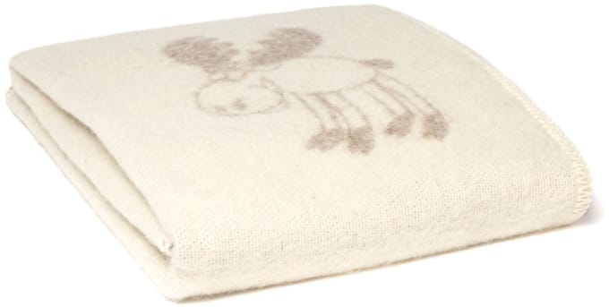 WOOOL Wollen Babydeken - Little REINDEER (Beige) - 130x90 - Ledikant