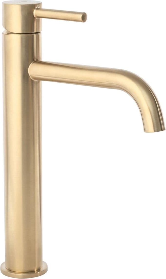 Rea Lungo Gold Brush High - Wastafelkraan - Goud