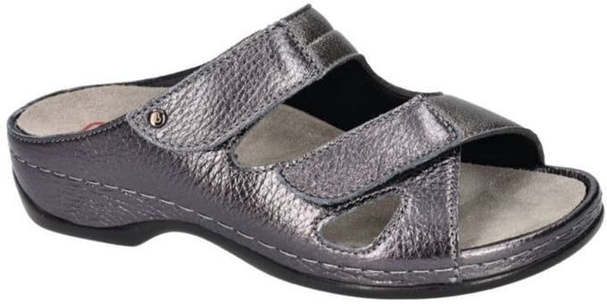 Berkemann -Dames - grijs donker - slippers & muiltjes - maat 40.5