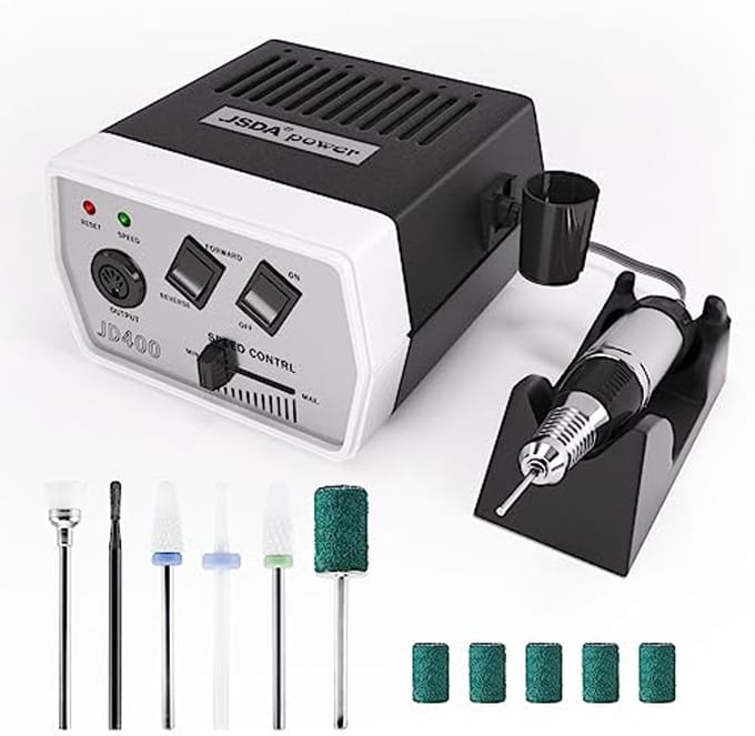 Professionele Nagelfrees voor Gelnagels met 30.000 omw/min en Inclusief 6 Bits