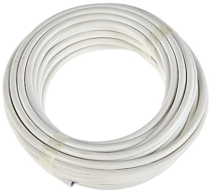 Slangleiding 2 x 0,75 mm², 10 m - Wit