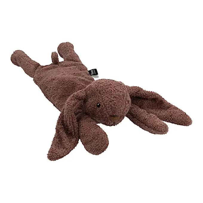 Flow Amsterdam - Warmteknuffel voor baby's en kinderen - Milo konijn Chocolate - met lijnzaad