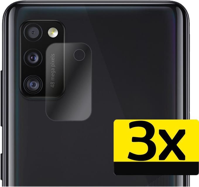 Camera Lens Protector - Geschikt voor Samsung Galaxy A41 - 3 Stuks - Camera Screenprotector - Beschermglas - Gehard Glas - Tempered Glass - Screen Protector