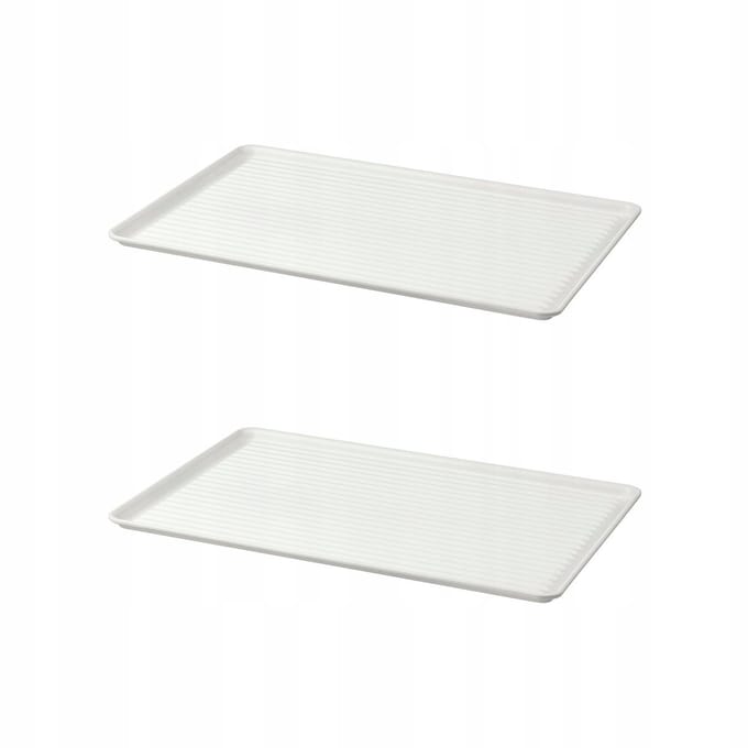 VALVARDAD 2-delige Afdruiprek - Wit/Gegalvaniseerd Metaal 52x35 cm