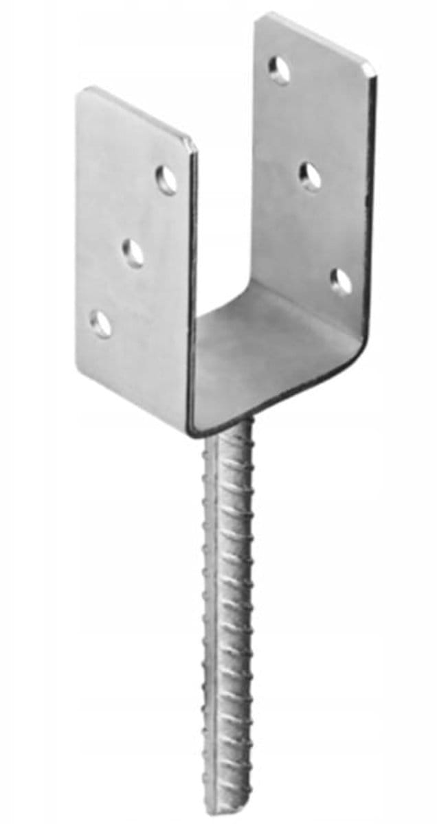 Domax - Paalhouder - 91x120mm - Staal - Hoogte 325mm