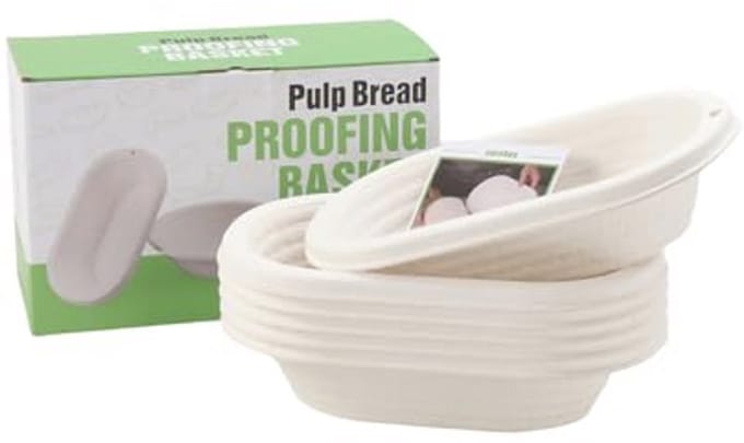 Ovale Broodbakmand 24,5 cm - Set van 6