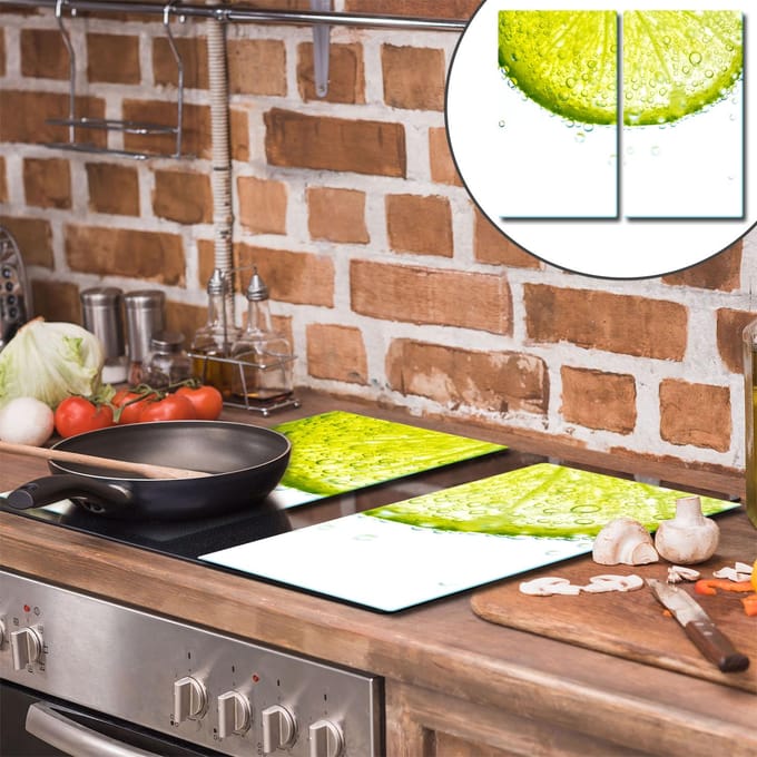 TMK ArtDeko - Snijplank - Glas - 2x 30x52 cm - Inductiekookplaten
