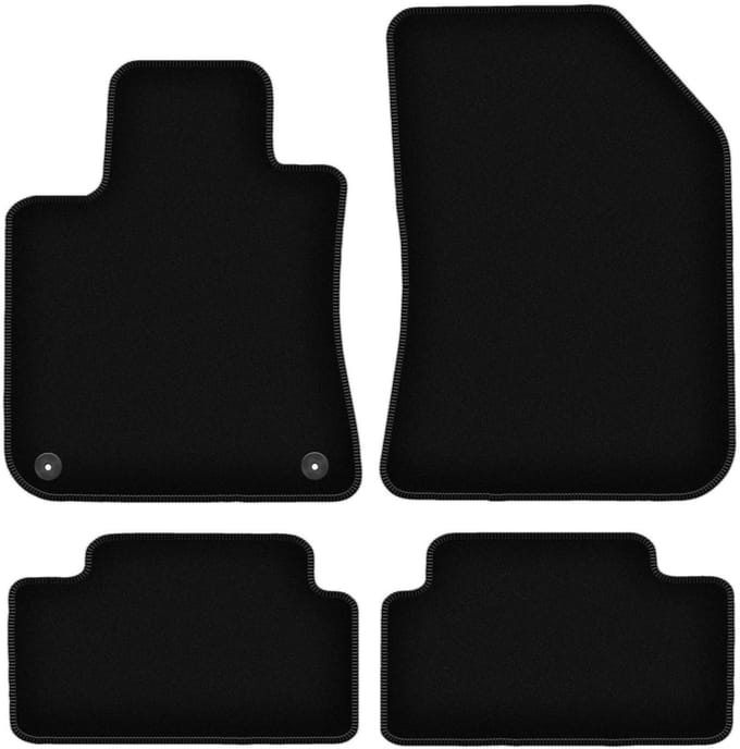 BASIC zwarte veloursmatten voor: Peugeot 308 II hatchback (2013-)