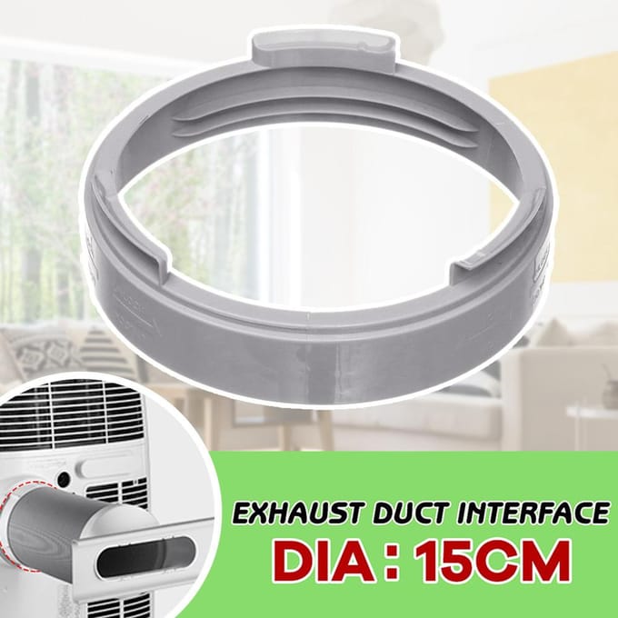 Uitlaatslang Interface voor 5.12in Diameter Kanaal Uitlaatslang Koppeling Flens Buis Connector voor Round wit