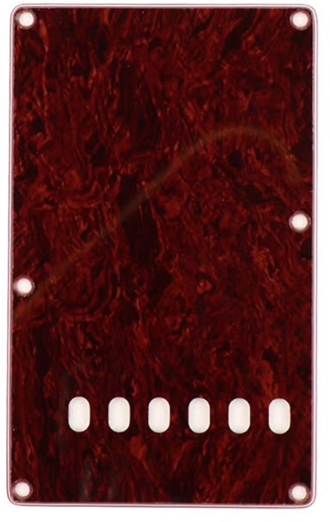 Boston BP-413-TD back plate, string spacing 11,2mm, 4 ply, standard Stallion, 86x138mm, tortoise d patter