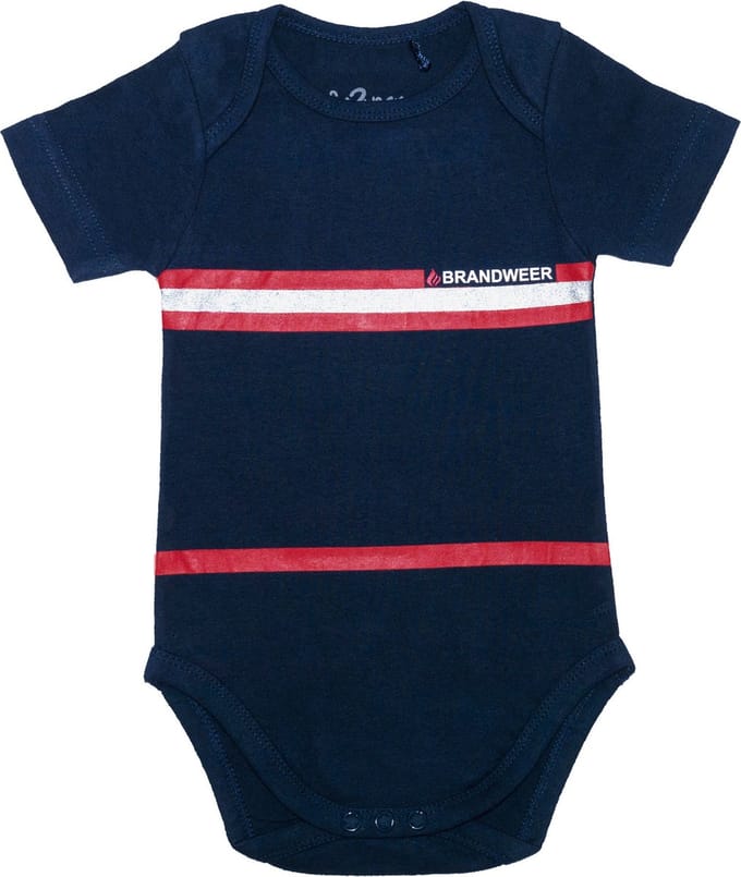 Fun2wear - baby- Brandweer- romper - korte mouw - maat 86/92