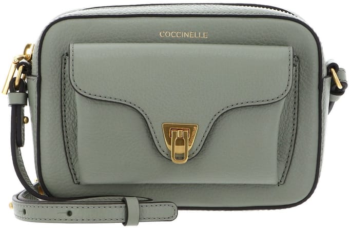 COCCINELLE Leren schoudertas Beat Soft Camera Bag Greenery Lichtgroen