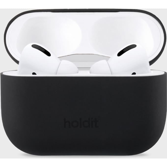 Holdit Silicone Case voor de Apple AirPods Pro / Pro 2 - Zwart