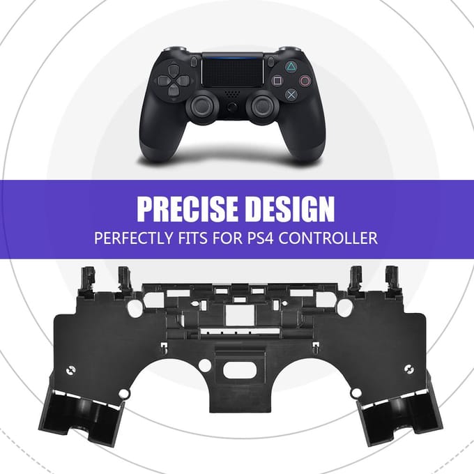 Boîtier Milieu en Plastique Noir Coque de Remplacement Pour Manette PS4 black