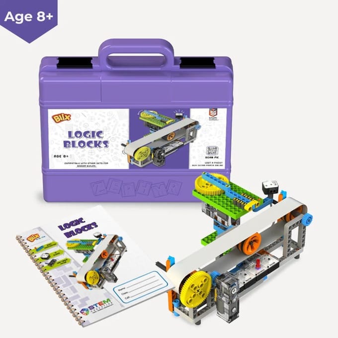 Blix STEM Bouwset Logische Blokken – Educatief Speelgoed – Bouwspeelgoed – Technisch Speelgoed – 8+ Jaar
