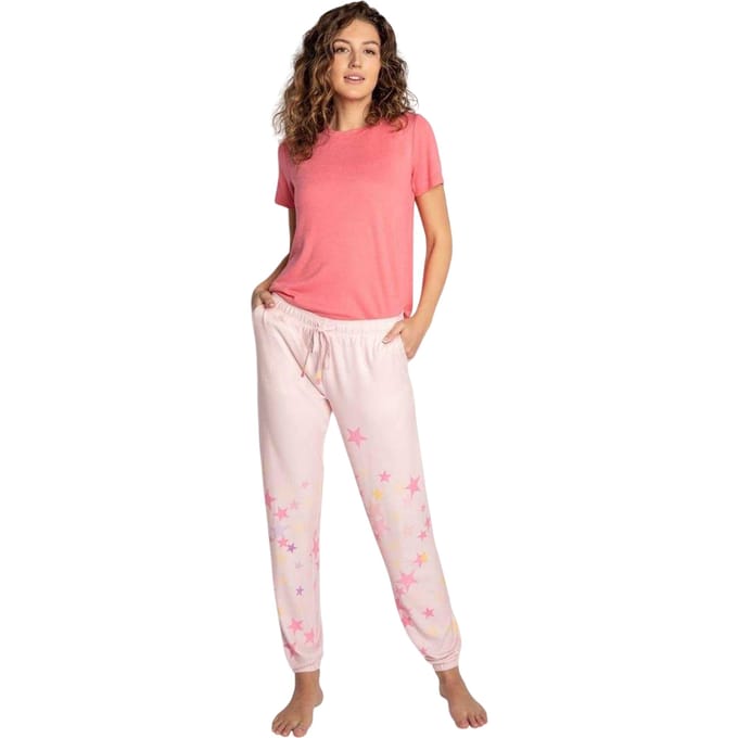 PJ Salvage Stars-joggingbroeken voor dames (Rosa)