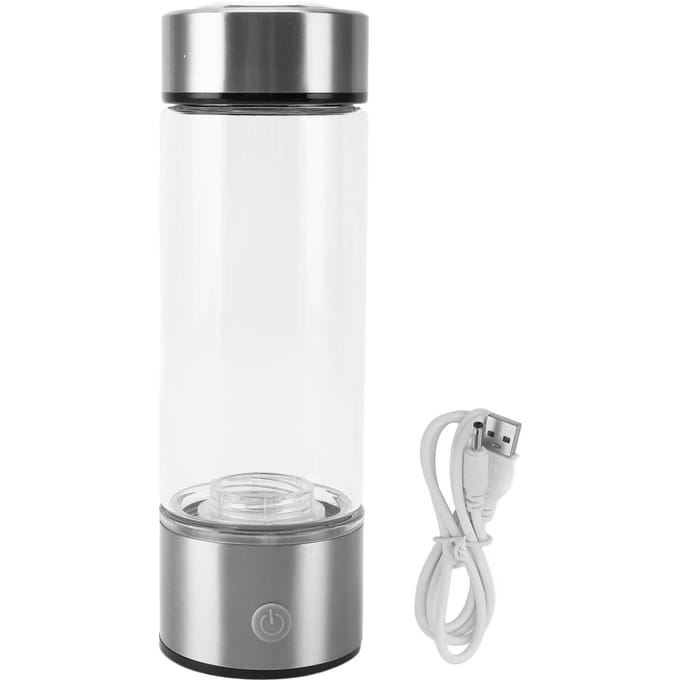 Waterstofwaterfles 450ml SPE PEM Technologie 1300 tot 1600ppb Draagbaar Water Rijk aan Waterstof L white