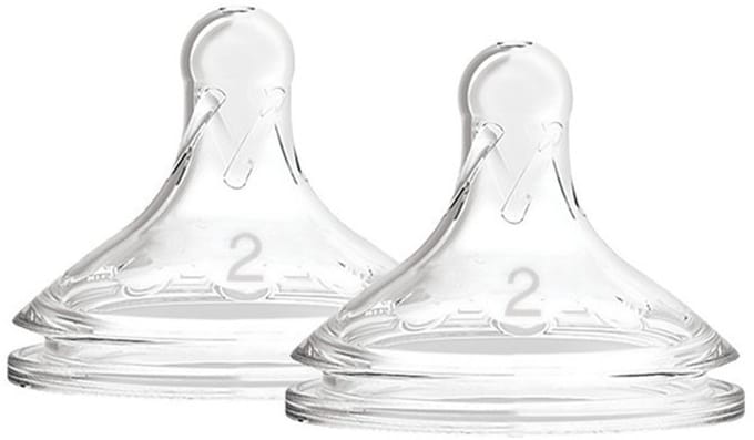 Dr. Brown's Options+ siliconen speen Level 2 brede hals - 2 stuks
