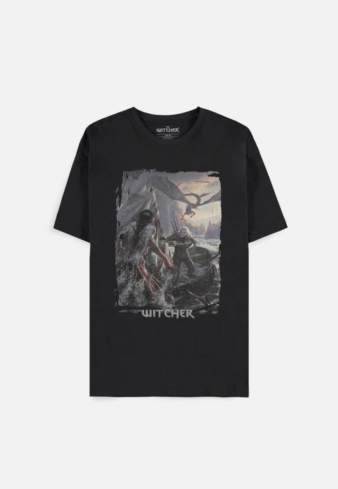 The Witcher - Geralt Boat Scene Dames T-shirt - M - Zwart