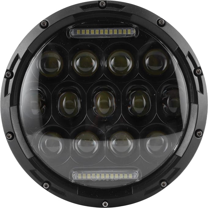 7 inch 75W LED Koplamp 6500K Hoge Helderheid Efficiënte Koplamp Geschikt voor Jeep Wrangler black