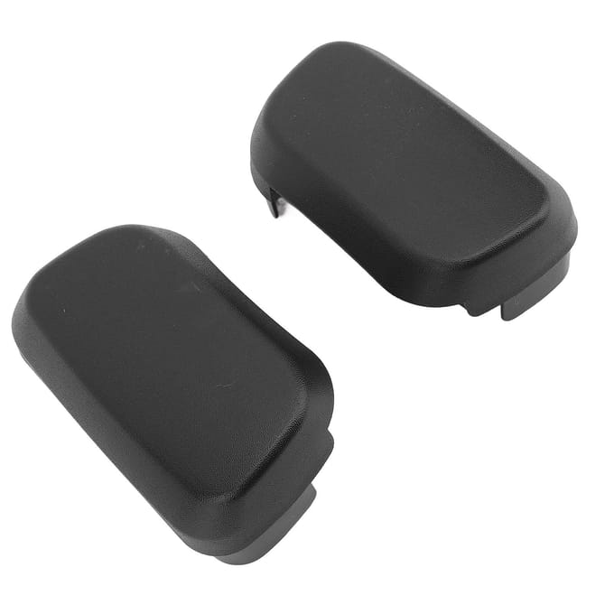 2 pièces Embouts de marchepied latéral 68193113AA Cache d'extrémité de marchepied avec vis pour les modèles 1500 2500 3500 4500 5500 black