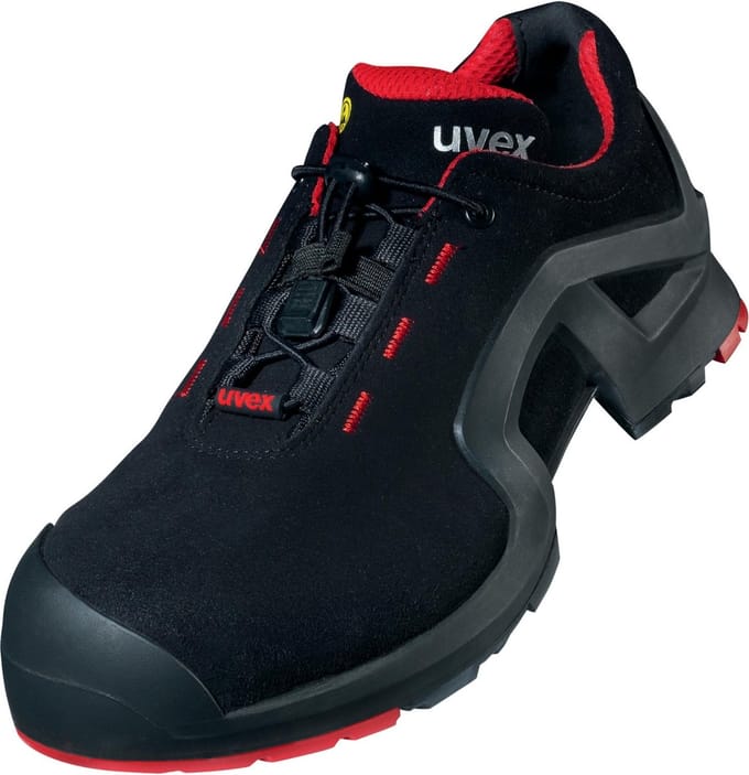 Uvex 1 Support Halbschoenen S3 85162 Zwart, Rood (85162)