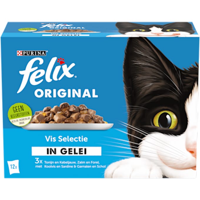 Felix Original Vis Selectie in Gelei 12 x 85 gr