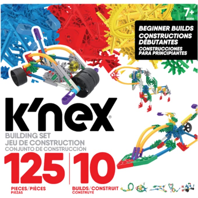 Knex Classics 125 Stuks 10 Model Building Set