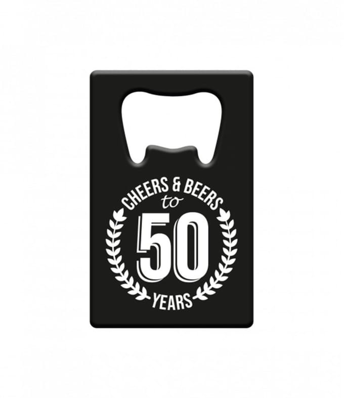 Paperdreams - Metal beer opener - 50 jaar
