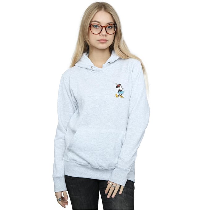 Disney Dames/Dames Minnie Mouse Kick Chest Hoodie (Heide Grijs)
