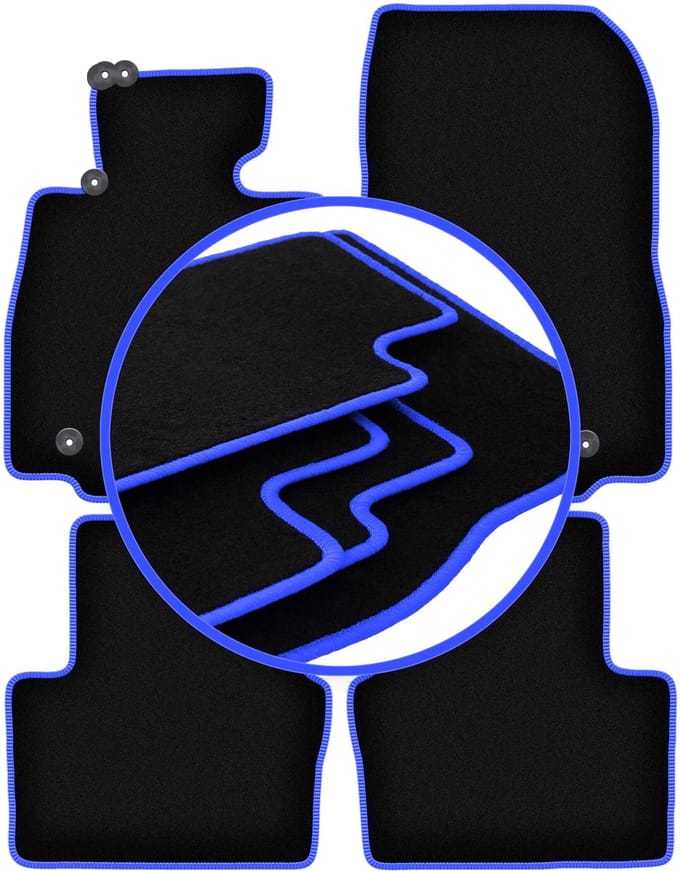 CARLUX-BLUE automatten voor: Mazda 2 III hatchback (2015-)