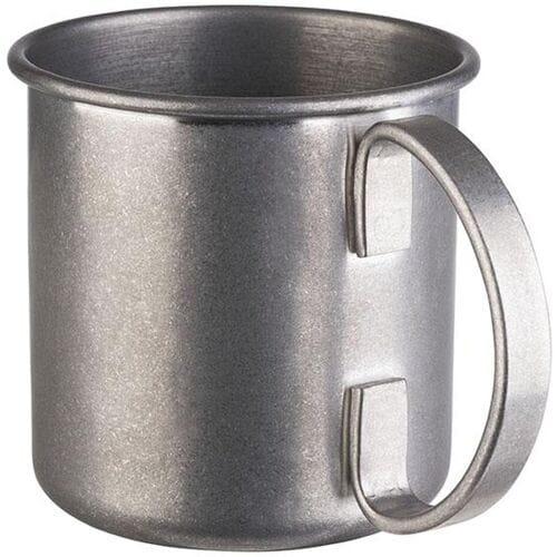 GGM Gastro (6 Stück) Becher - MOSCOW MULE - 450ml - Silber - mit Chrom-Henkel