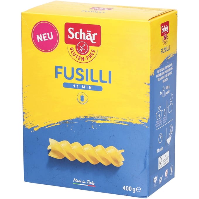 Schär Fusilli 400 Voeding