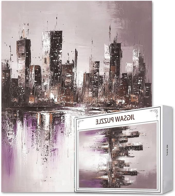 Legpuzzel - Puzzelspel Jigsaw - Ontspannen Tijdverdrijf - Gerecycled Karton - 70x50 cm - Abstract