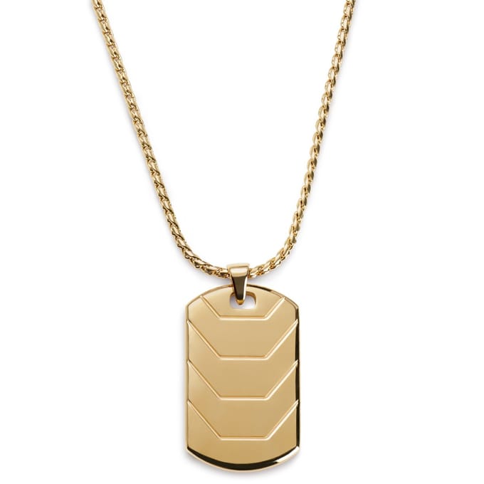 Icarus Rayder Goudkleurige Dogtagketting