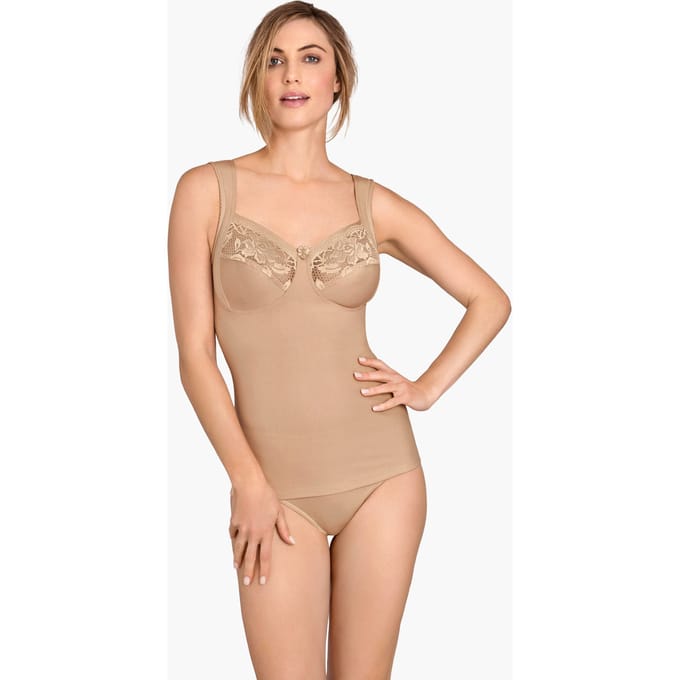 Corrigerend behahemd - beige - Gr. 75 D van Goldner Fashion