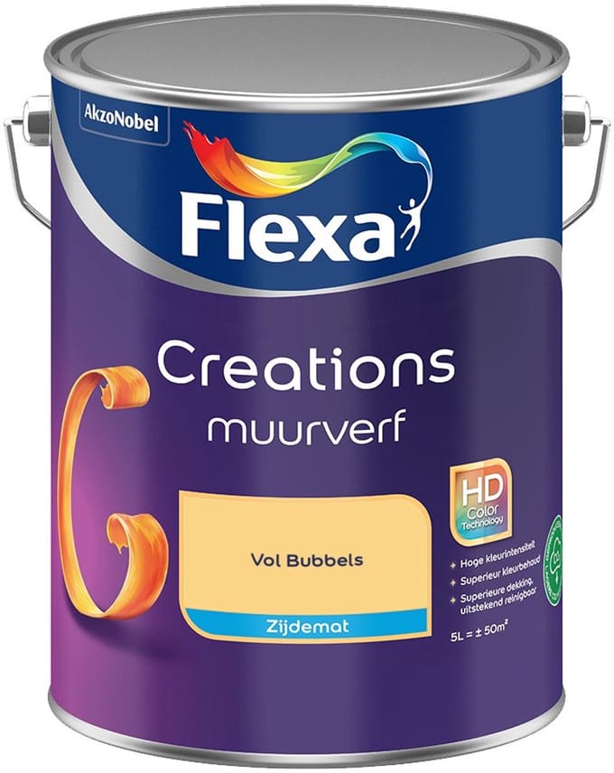 Flexa - Creations Muurverf Zijdemat - Vol Bubbels - Mengverf - 5 L